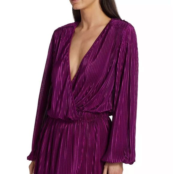 Ramy Brook Joanna Pleated Minidress size S NWT Small $545 - Picture 4 of 10